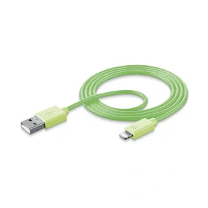 Cellularline USBDATAMFISMARTG cablu Lightning 1 m Verde