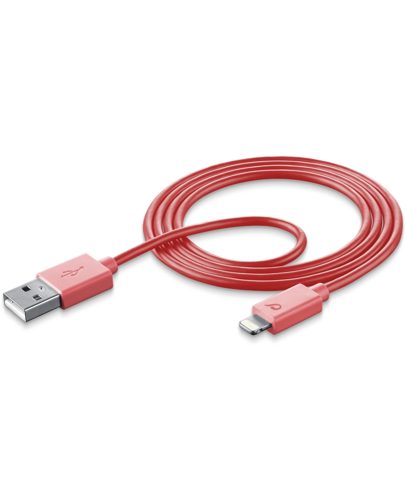 Cellularline USBDATAMFISMARTP cablu Lightning 1 m Rosu thumb