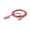 Cellularline USBDATAMFISMARTP cablu Lightning 1 m Rosu