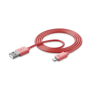 Cellularline USBDATAMFISMARTP cablu Lightning 1 m Rosu