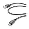 Cellularline USBDATAMICROUSBTAB cabluri USB 1,2 m USB 2.0 Micro-USB B USB A Negru