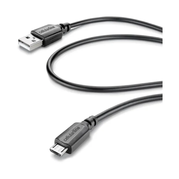 Cellularline USBDATAMICROUSBTAB cabluri USB 1,2 m USB 2.0 Micro-USB B USB A Negru