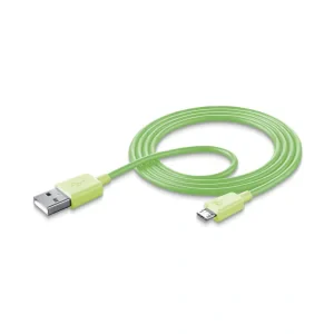 Cellularline USBDATAMUSBSMARG cabluri USB 1 m USB 2.0 Micro USB Verde