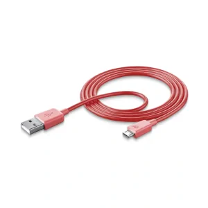Cellularline USBDATAMUSBSMARP cabluri USB 1 m USB 2.0 Micro USB Roz