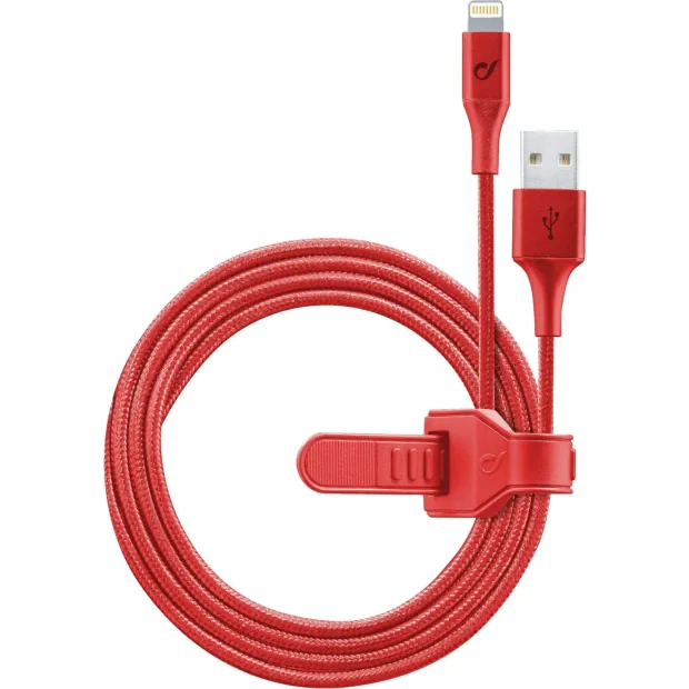 Cellularline USBDATANLLMFI1MR cablu Lightning 1,2 m Rosu