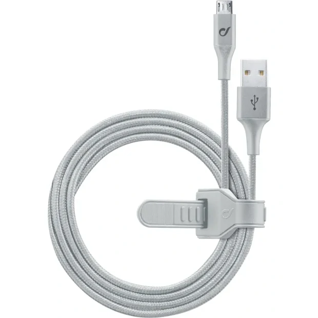 Cellularline USBDATANLLMUSB1MS cabluri USB 1,2 m Micro-USB A USB A Gri