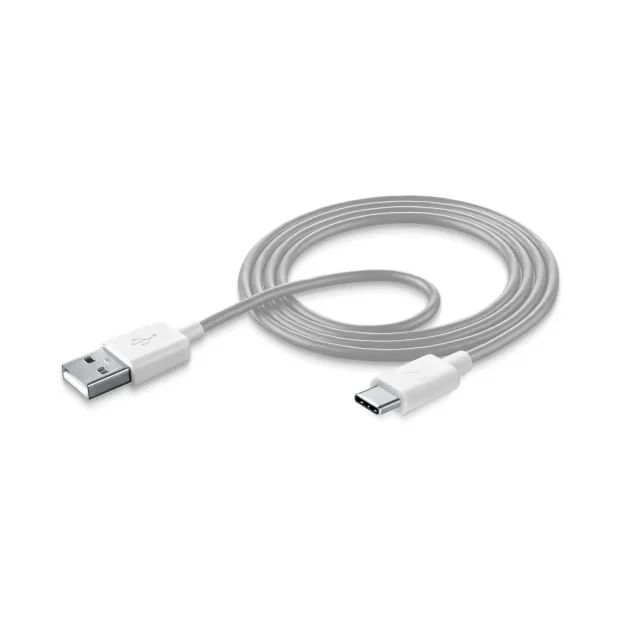 Cellularline USBDATATYCSMART cabluri USB 1 m USB A USB C Alb