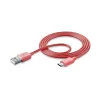 Cellularline USBDATATYCSMART cabluri USB 1 m USB A USB C Roz