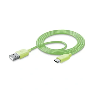 Cellularline USBDATATYCSMART cabluri USB 1 m USB A USB C Verde