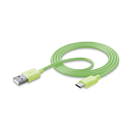 Cellularline USBDATATYCSMART cabluri USB 1 m USB A USB C Verde