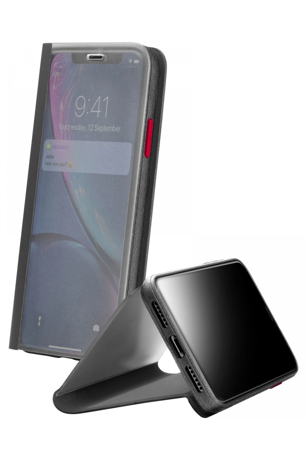 Cellularline VIEWCIPH961K carcasa pentru telefon mobil 15,5 cm (6.1") Tip coperta Negru, Transparente thumb