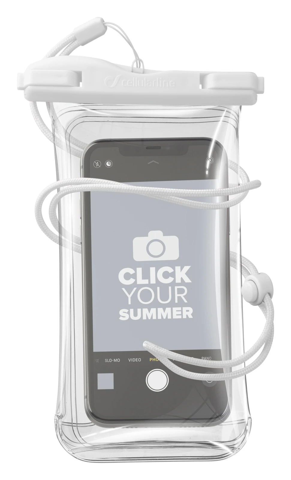 Cellularline VOYAGER20 carcasa pentru telefon mobil Geanta Sleeve Transparente, Alb thumb