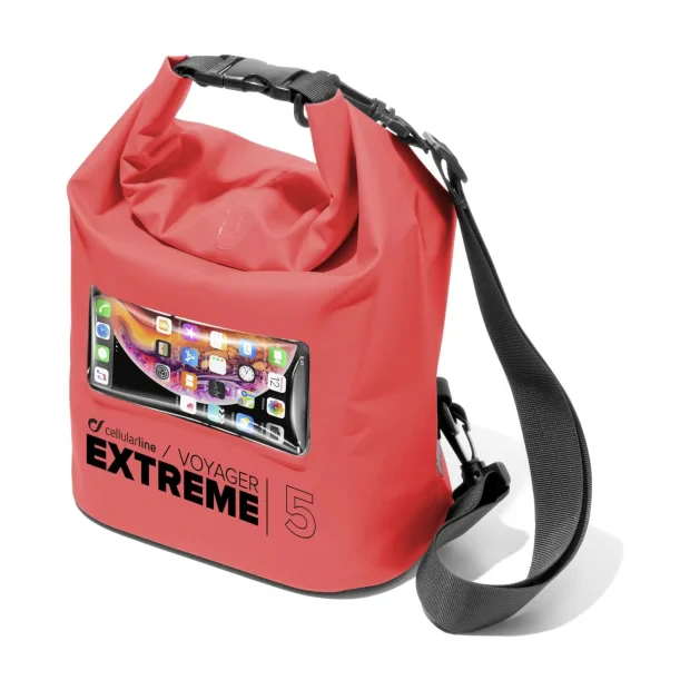 Cellularline VOYAGEREXPL195LR sac impermeabil Rosu 5 L