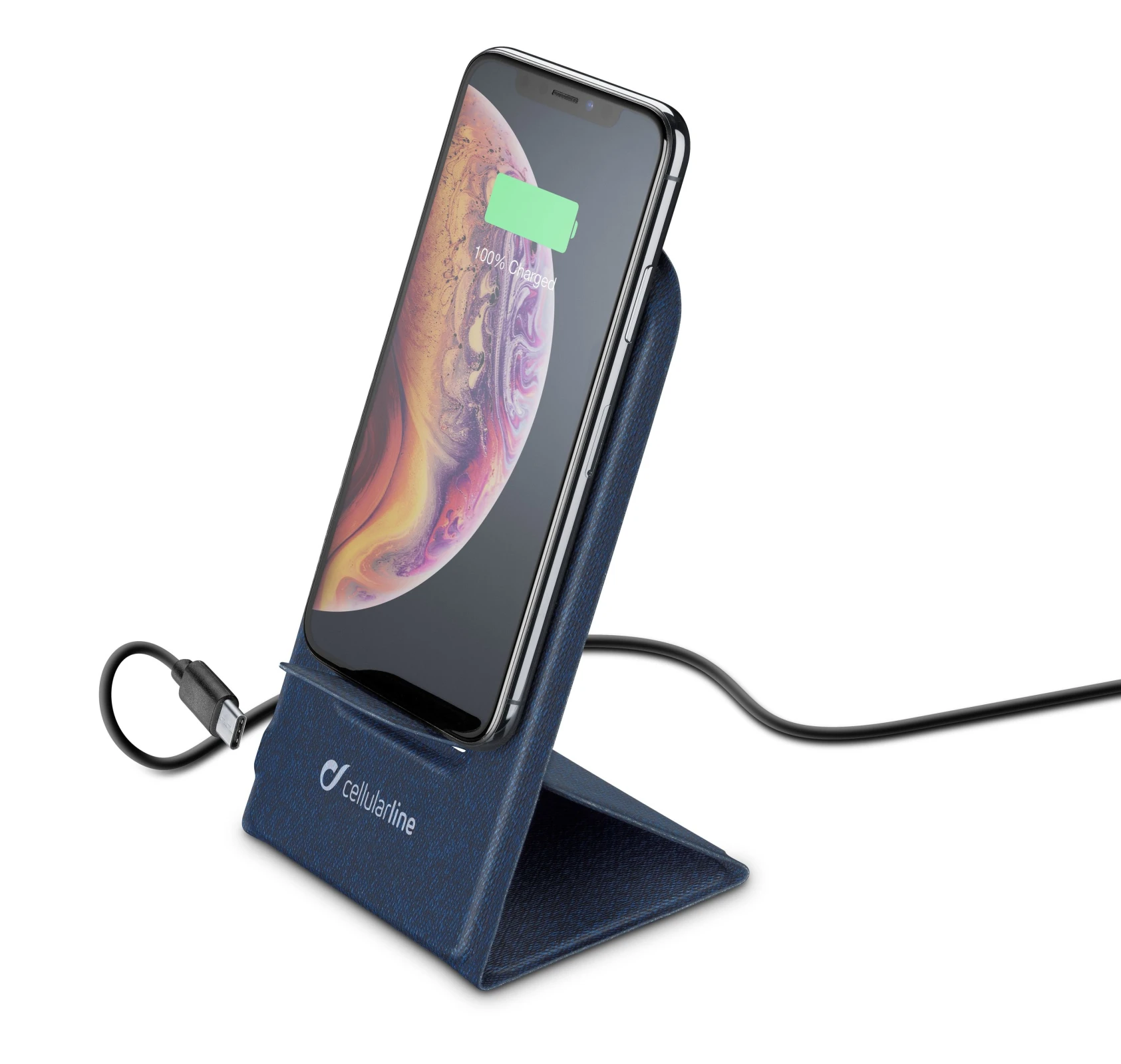 Cellularline Wireless Passport Smartphone Albastru Baterie Incarcare rapida De interior thumb