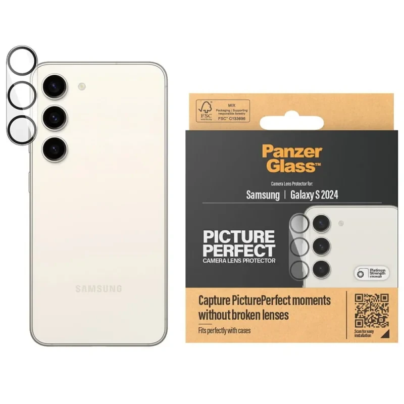 Folie Sticla Camera PanzerGlass pentru Samsung Galaxy S24/S23/S23 Plus thumb