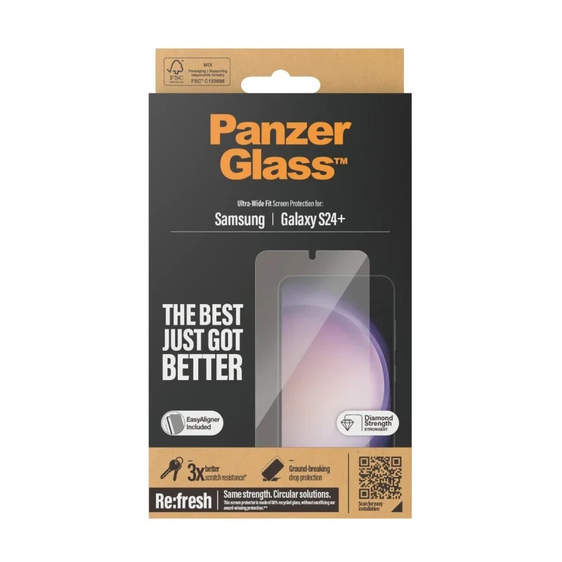 Folie Sticla PanzerGlass Safe UWF pentru Samsung Galaxy S24 Plus Transparent thumb