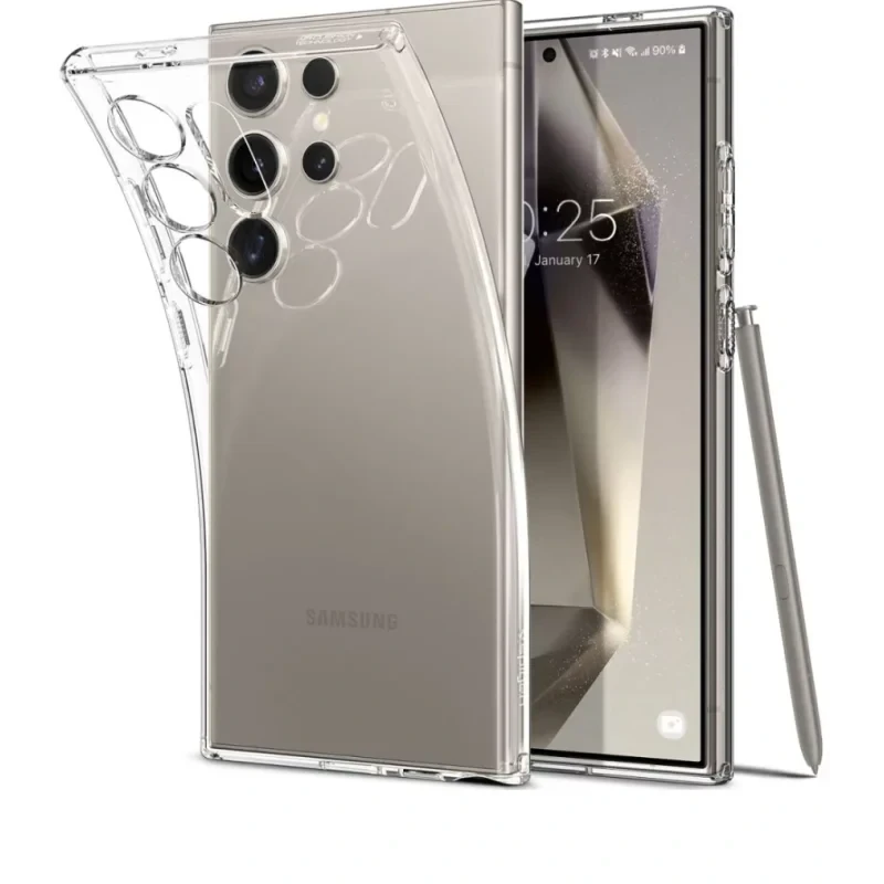Husa Cover Spigen Liquid Crystal pentru Samsung Galaxy S24 Ultra, Transparent thumb