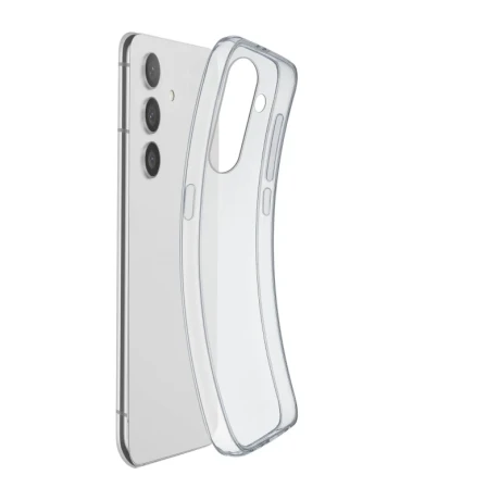 Husa Spate Cellularline Silicon Fine Soft pentru Samsung Galaxy S24 Transparent