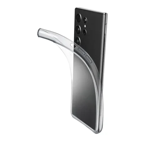 Husa Spate Cellularline Silicon Fine Soft pentru Samsung Galaxy S24 Ultra Transparent