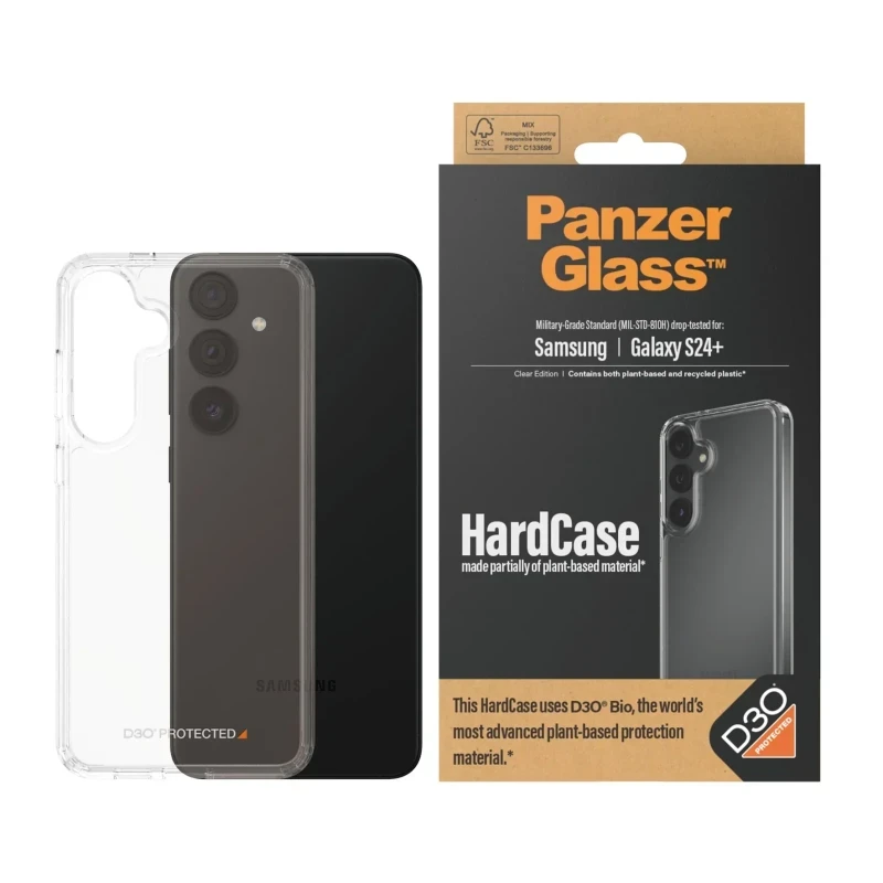 Husa Spate Hard PanzerGlass D3O pentru Samsung Galaxy S24 Plus Transparent thumb
