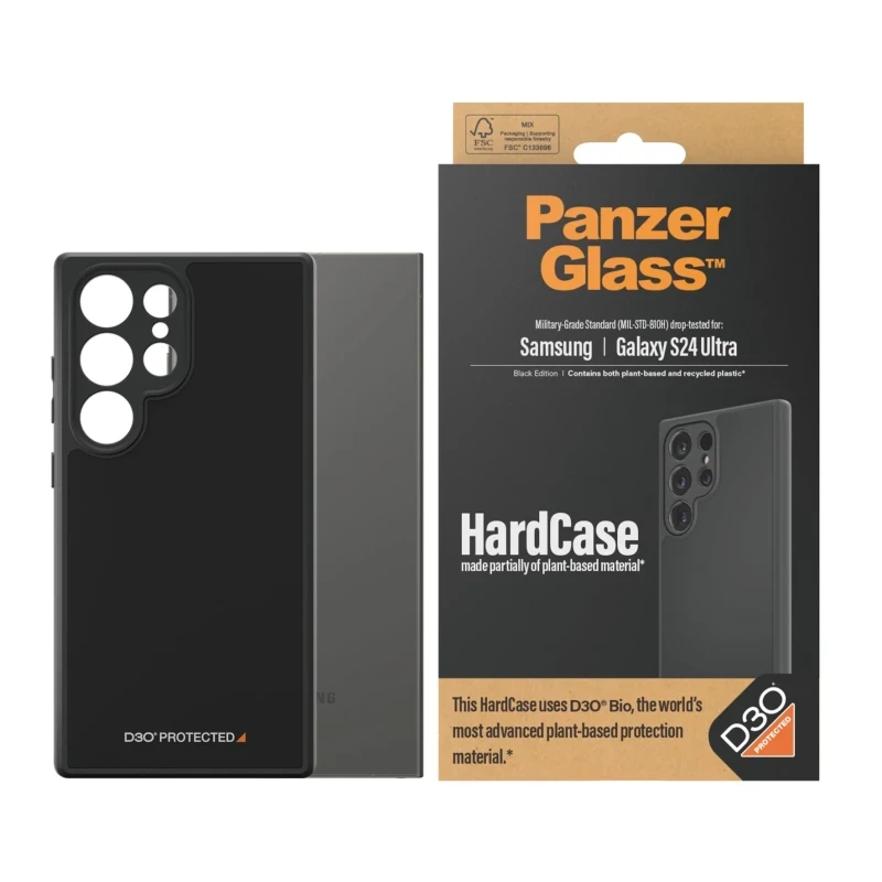 Husa Spate Hard PanzerGlass D3O pentru Samsung Galaxy S24 Ultra Negru thumb