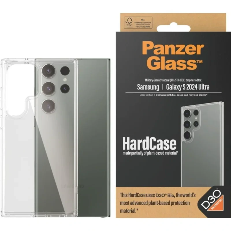  Husa Spate Hard PanzerGlass D3O pentru Samsung Galaxy S24 Ultra Transparent thumb