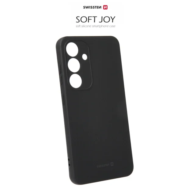 Husa Swissten Silicon Soft Joy pentru Samsung Galaxy S24, Negru