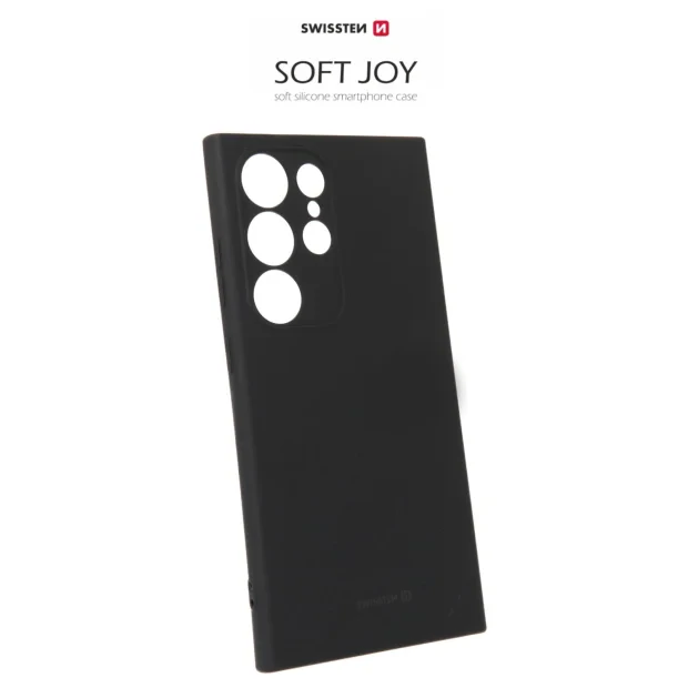 Husa Swissten Silicon Soft Joy pentru Samsung Galaxy S24 Ultra, Negru