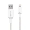Cablu de ata de cusut tactic USB-A/Lightning 1m Alb