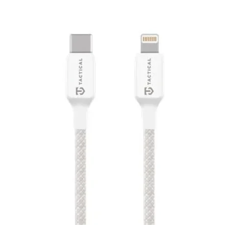 Cablu de ata de cusut tactic USB-C/Lightning 2m Alb