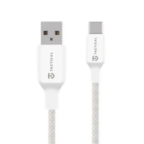 Cablu de ata tactic pentru cusut USB-A/USB-C 2m Alb