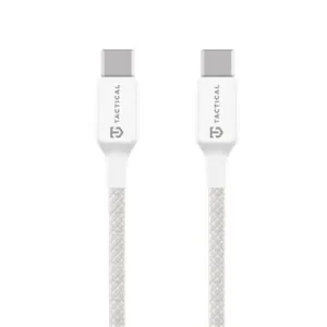 Cablu de ata tactic pentru cusut USB-C/USB-C 1m Alb