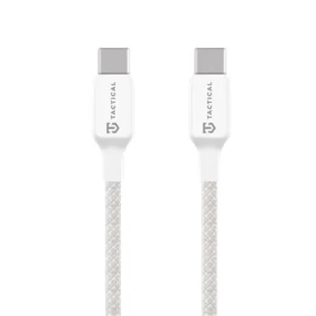 Cablu de ata tactic pentru cusut USB-C/USB-C 1m Alb