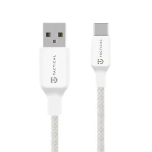 Cablu de ata tactica pentru cusut USB-A/USB-C 0.3m Alb