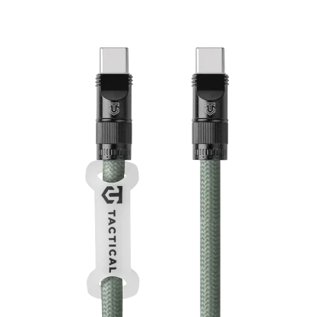 Cablu tactic USB-C 1.2m Verde