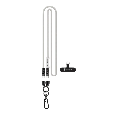 Cablu tactic USB-C tip sarma 1.2m alb