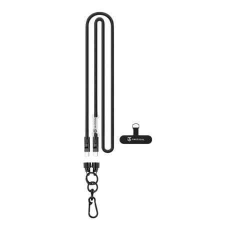 Cablu tactic USB-C tip sarma 1.2m negru