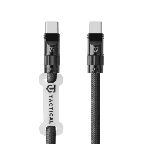 Cablu tactic USB-C tip sarma 1.2m negru
