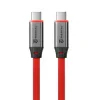 Cablu Tactical Fat Man 2.0 USB-C/USB-C 1m Rosu