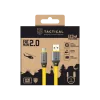 Cablu USB-A/USB-C Tactical Fat Man 2.0, 1m, galben