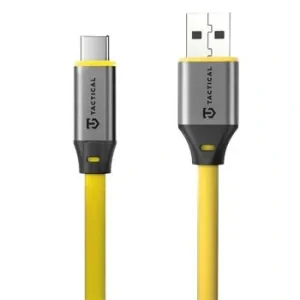 Cablu USB-A/USB-C Tactical Fat Man 2.0, 1m, galben