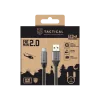 Cablu USB-A/USB-C Tactical Fat Man 2.0, 1m, gri