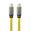 Cablu USB-C/USB-C Tactical Fat Man 2.0, 1m, galben