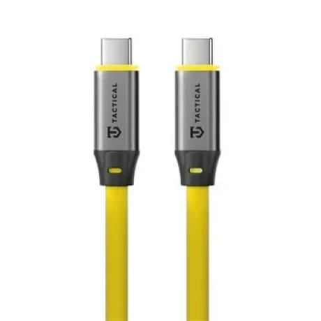 Cablu USB-C/USB-C Tactical Fat Man 2.0, 1m, galben