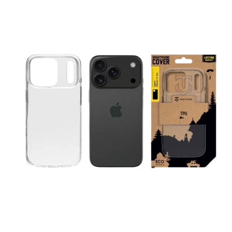 Carcasa tactica TPU pentru Apple iPhone 17 Pro, transparenta