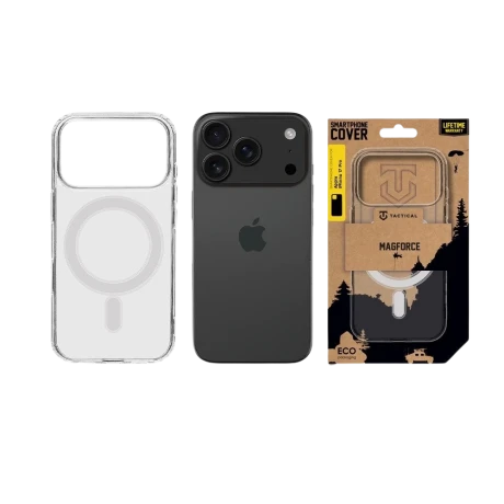 Carcasa Tactical MagForce pentru Apple iPhone 17 Pro, transparenta