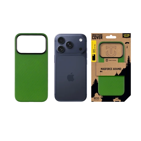 Husa Tactical MagForce Aramid pentru Apple iPhone 17 Pro, Verde Toad