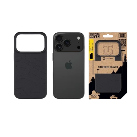 Husa Tactical MagForce Beaver pentru Apple iPhone 17 Pro, culoare Asphalt