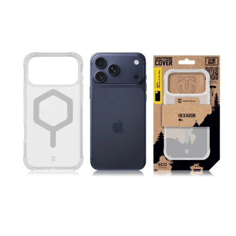 Husa Tactical MagForce Hexagonala pentru Apple iPhone 17 Pro Max, Alba T