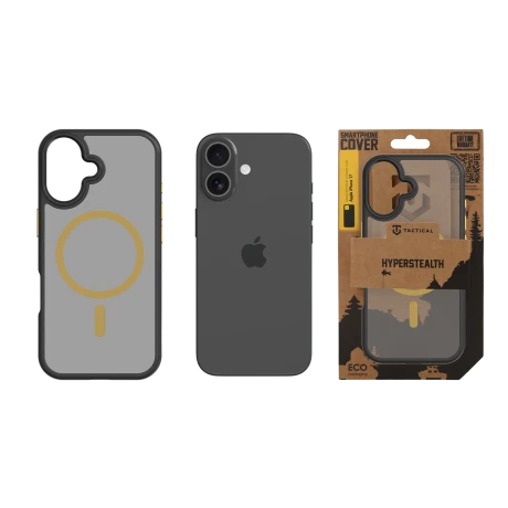 Husa Tactical MagForce Hyperstealth 2.0 pentru Apple iPhone 17 Negru/Galben